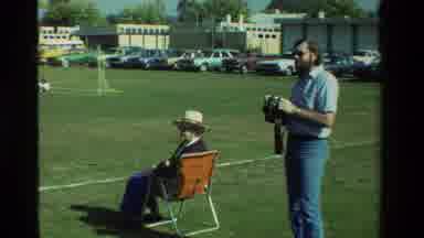 California USA (1981): Amatuer Photographer Preparing To Take His Picture Of A
