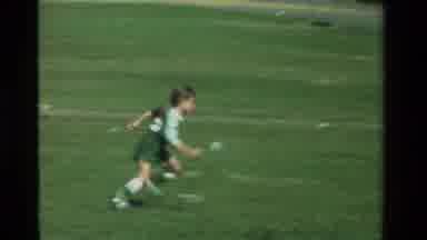 California USA (1981): Children Play Football Games On The Ground