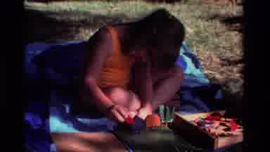 California USA (1981): Summer Day In The Shade By The Pool