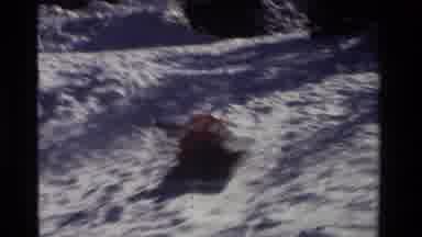 California USA (1981): Young Children Playing In The Snow Sledding And Falling