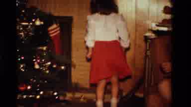 California USA (1984): A Baby Collect In Christmas Gift