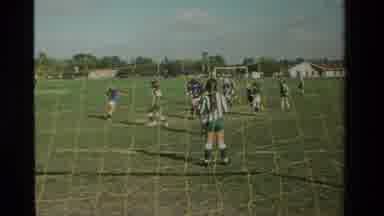California USA (1984): Kids Playing Soccer In The Field