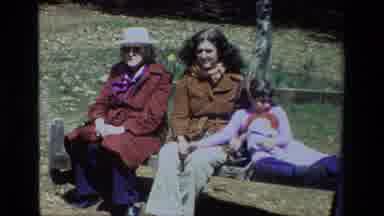 Daffodil Hill California USA (1985): Father Wife And Daughter Enjoy A Happy Family