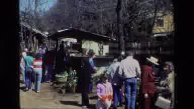 Daffodil Hill California USA (1985): Various People Outside Browsing At A Type Of
