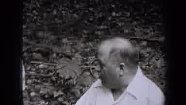 New York USA (1938): Taking A Break On Hike In Black And White