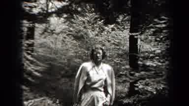 New York USA (1938): A Group Of People Hiking In The Woods