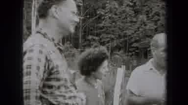 New York USA (1938): Black And White Footage Of A Family Gathering Around To Eat