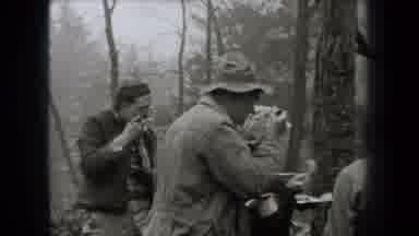 New York USA (1938): A Group Of Hikers Eating And Cooking Their Food