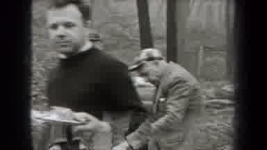 New York USA (1938): Men Cooking Food And Taking Food To Eat In Wild Nature