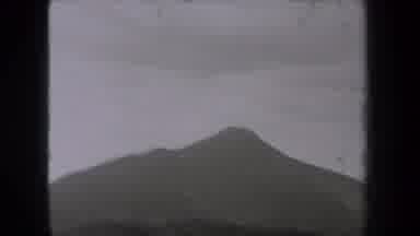 New York USA (1938): A Foggy Day With Mountains Peaking Through The Sky In The