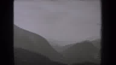New York USA (1938): Foggy Mountain Tops Peaking Through The Clouds On A Gray