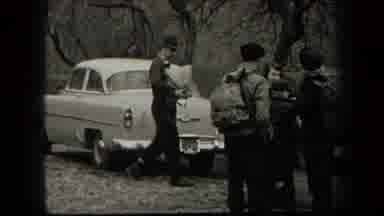 New York USA (1938): Black And White Grainy Footage Of People Doing Something