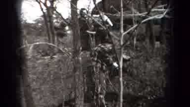 New York USA (1938): People Walking And Hiking In The Woods