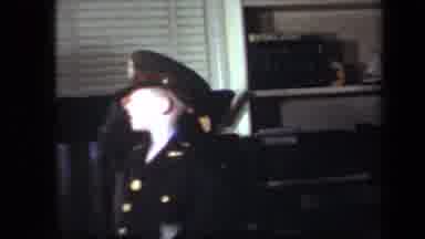 New York USA (1939): A Video Shot Of A Woman Police Officer Followed By A Child