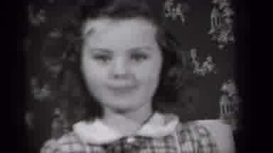 New York USA (1939): Black And White Video Of A Young Girl Walking Up And Smiling