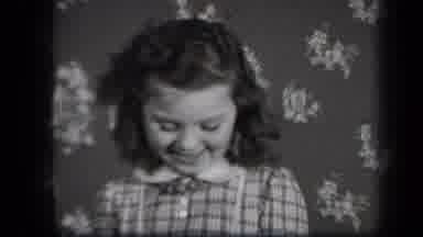 New York USA (1939): Happy Little Girl In Black And White Smiling And Laughing