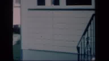 New York USA-1958: A View Of A Beautiful White House Showcasing The Gardens And