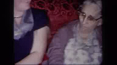 New York USA (1958): Family Video Of Elderly Couple And Younger Couple All Smiling