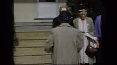 New York USA (1958): Ladies Standing In Line For The Video As Well As Walking