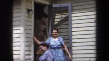 New York USA (1958): Women Come Out Of Line In A House