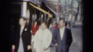 New York USA (1959): Video Shows Three People Dressed Very Nicely Walking On The