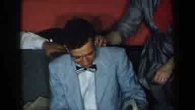 New York USA (1959): Student Opening Up Prom Present Before The Big Dance