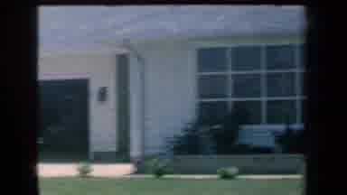 New York USA (1959): The View Of A Giant White House And A Big Garage And Gardens
