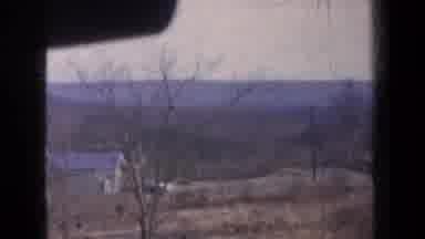 New York USA (1959): Landscapes And Rolling Country Hills With Houses Placed