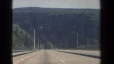 New York USA (1959): Driving On The Freeway To Nowhere As The Car Are Passing By