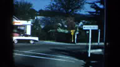 California USA (1969): Leisurely Drive Down The Street