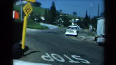 California USA (1969): Traveling On The Country Highway