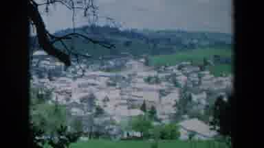 California USA (1969): A View Of A Town's Houses And Streets