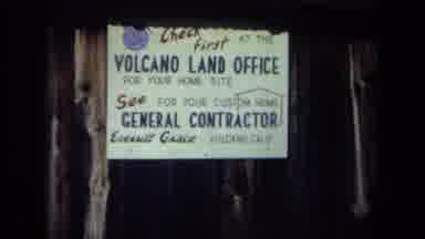 California USA (1969): The Grass And Land Around An Active Volcano Is So Green