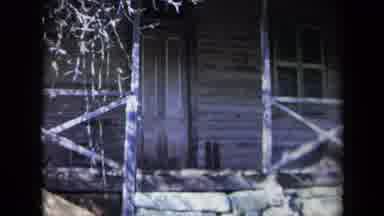 California USA (1969): Old Abandoned House In A Black And White Vintage Home Movie