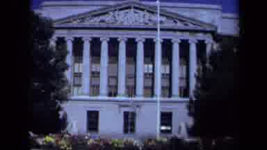 California USA (1969): Historical Monumental Building And Landmark With Pillars