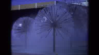 Sacramento California USA (1969): Rain Showers Shown Through The Perspective Of