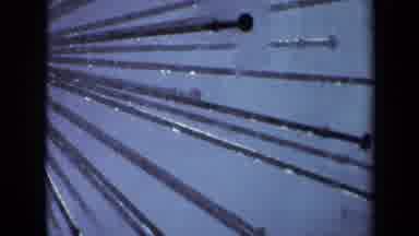 Sacramento California USA (1969): Water Spraying Out Of Metal Sprinkler System