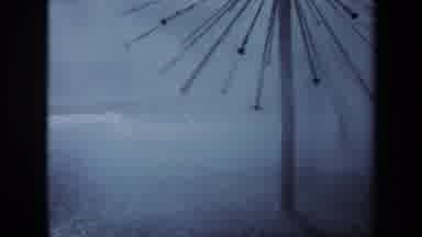 Sacramento California USA (1969): Two Metal Structures Standing On Pavement Get