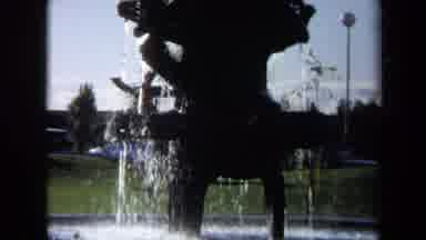 Sacramento California USA (1969): Amazing Fountain Sculpture With Moving Parts In