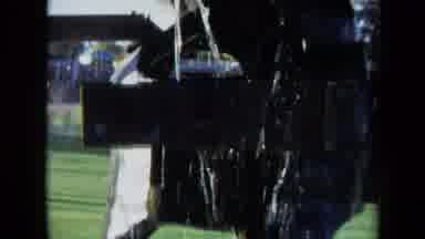 Sacramento California USA (1969): Panning Up A Tower In A Pool With With Water