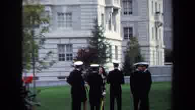 Annapolis USA (1970): Military Talking And Guarding A Building