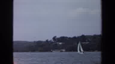 Annapolis USA (1970): People Sailing Boats On A River Near Land And Buildings