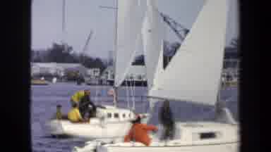 Annapolis USA (1970): A View Of People Enjoying Themselves On Their Boats
