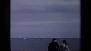 Annapolis USA (1970): Taking In The View Of The Ocean With My Wife