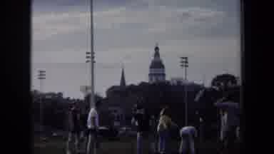 Annapolis USA (1970): Many Individuals Are Playing Recreational Football With Each