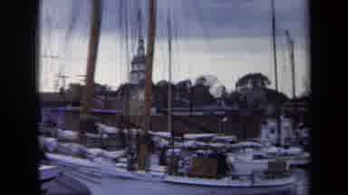 Annapolis USA (1970): Many Boats Resting At The Boat Dock