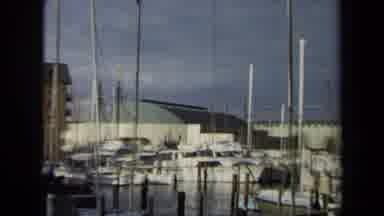 Annapolis USA (1970): A Fancy Yacht Bobs In The Waves As It Is Docked