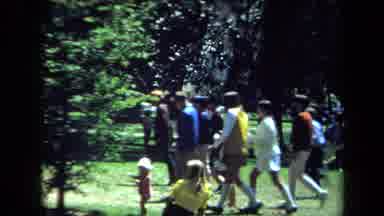 California USA (1970): Many Have Gathered Today To See The President Making His