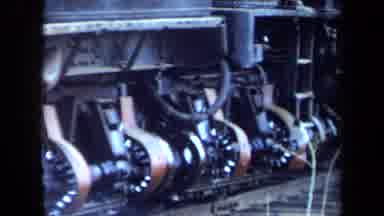 California USA-1970: Zoom In And Out View Of Satisfying Industrial Machine
