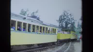 California USA (1970): Excursions On The Long Yellow And Black Train Which Is Full